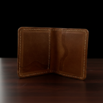 CrazyHorse Premium Leather Card Holder Wallet for Men Side pose Shoot By treeleather