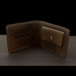 CrazyHorse Wallet Vintage Leather Wallet Brown Rust Front Open Shoot By treeleather